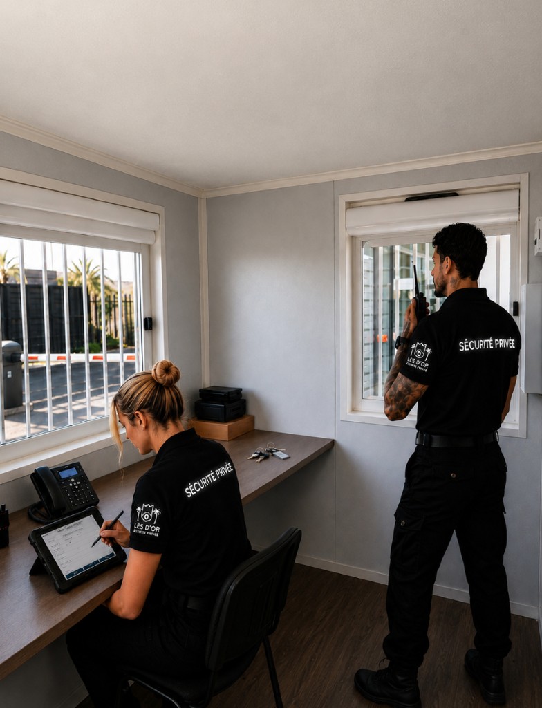 Agent de sécurité en poste sur intervention a hyeres et sur la cote d'azur