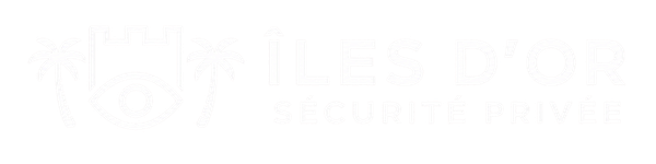 Logo iles d'or sécurité a hyeres et sur la cote d'azur en noir